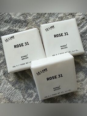 Le Labo Rose 31 soap trio